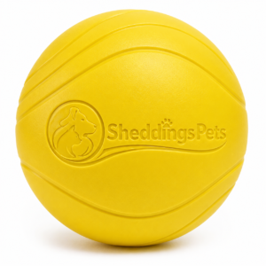 Interactive Rubber Pet Play Ball – Durable Bounce Ball Toy for Dogs & Cats | Yellow