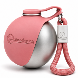 Portable Pet Water Bottle with Carabiner & Wrist Strap | Stainless Steel Travel Bottle